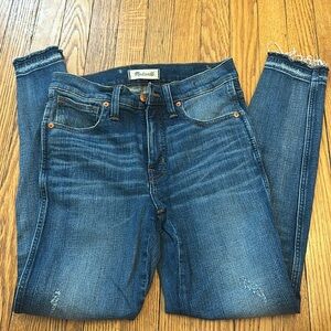 Medium wash Madewell size 27 high waisted skinny jeans